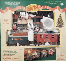 santaland musical holiday train set