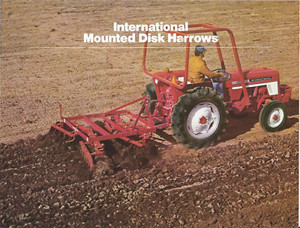 International Mounted Disk Harrows IH 4p 1978
