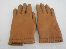 Vintage Women's Raalte Brown Insulated Lined Gloves Size Large - EXCELLENT