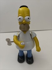 The Simpsons 2002 Rocket Usa Homer  Simpson 8 " Tin Action Wind Up Toy