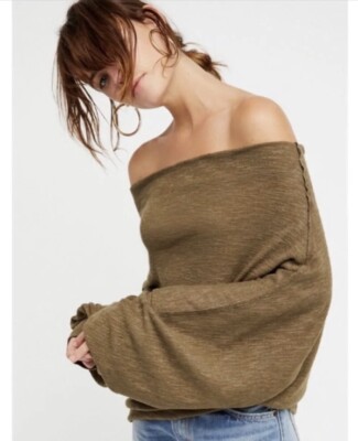 off the shoulder thermal top