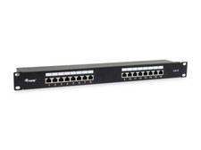 Equip 326417 Equip Patchpanel 16x RJ45 Cat6  19" 1HE schwarz