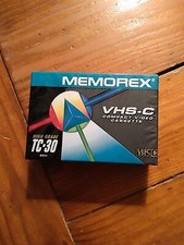 Memorex VHS-C Compact Video Cassette TC-30 High Grade Sealed 62M for Camcorders