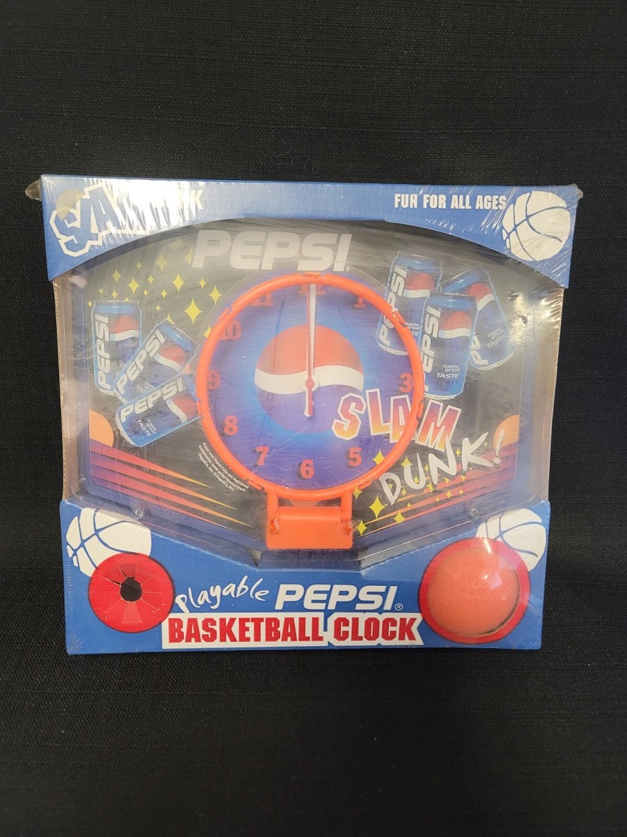 VINTAGE SEALED PEPSI SLAM DUNK BASKETBALL Wall CLOCK (u) | eBay