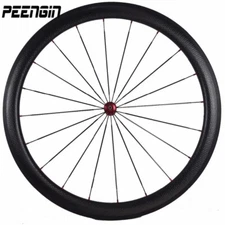700c Carbon Fiber Mixed Dimple Clincher Wheels Road Bike Wheelset 25x45/58mm