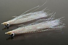 6ct - Crystal Clouser Minnow Flies - Mustad Saltwater Duratin Hooks