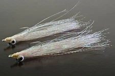 6ct - Crystal Clouser Minnow Flies - Mustad Saltwater Duratin Hooks