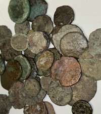 10pcs Ancient Artifact/Relic Coins digs Eurasia 500+ years U classify & preserve