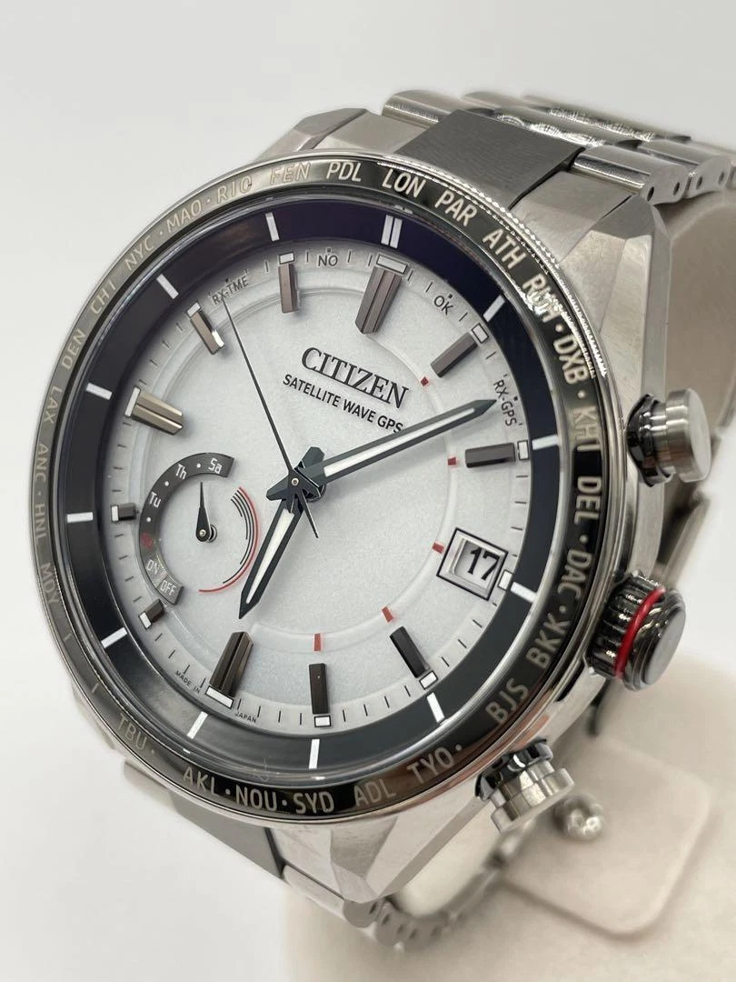 Citizen Attesa F150-T025811 Eco-Drive Satellite Wave Titanium Quartz Mens Watch