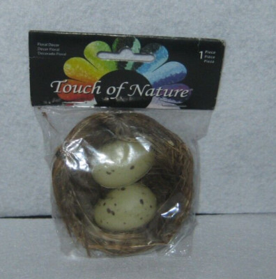 Touch of Nature - Bird Nest with 2 Eggs - New