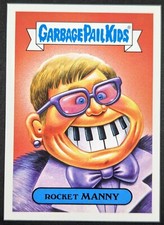Rocket Manny Elton John 2017 Garbage Pail Kids Rock Bands Topps Card #16b (NM)