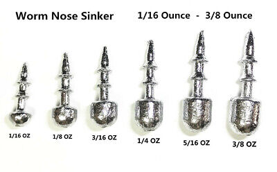 10 Pcs Worm Nose Sinker / Neko Rig Nose Weight 