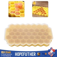 Ice Cube Tray Silicone Ice Cube Tray Lid Stackable Ice Cube Molds For Home Bar！