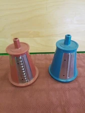 2 Salad Shooter ChipShot Plain Ripple Potato Chip Cone Blade Replacement Parts