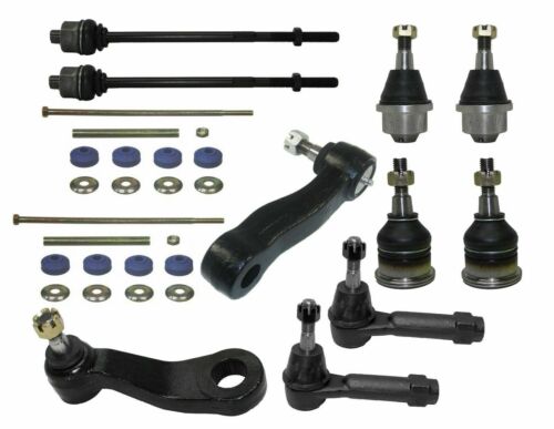12 Piece Kit Inner Outer Tie Rod Ends Upper Lower Ball Joints Sway Bar Links - Picture 1 of 12