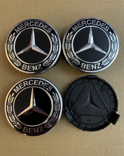 4X 75mm Mercedes Benze Alloy Wheel Centre Caps Badges Hub Emblem A C E ...