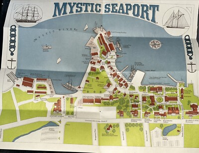 Mystic Seaport CT Map Brochure