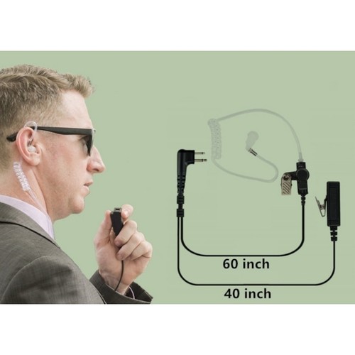 5x 2Pin Earpiece Headset for Motorola CP200 GP300 CLS1110 CLS1410 Walkie Talkies - Zdjęcie 6 z 8