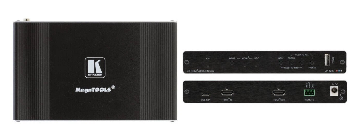 Kramer VP-424C 18G 4K HDMI and USB-C to HDMI Scaler