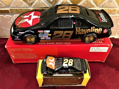 DAVEY ALLISON #28 Texaco Havoline 1990 Black Gold 1/24 BW Bank