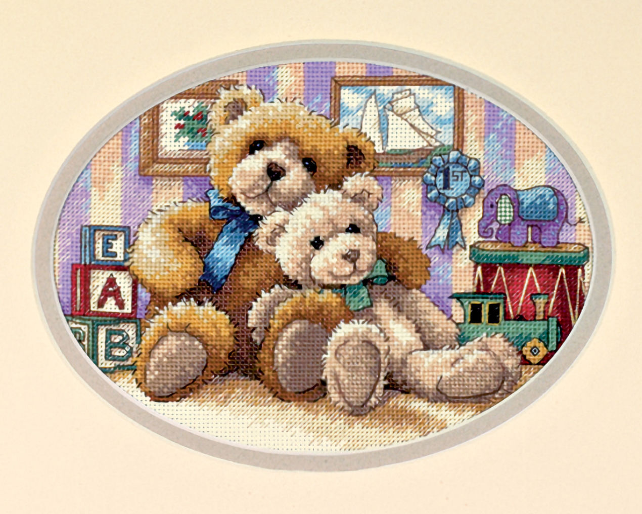 Dimensions Gold Collection Petites Warm & Fuzzy Counted Cross Stitch Kit Baby