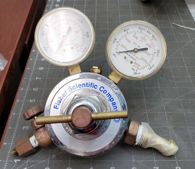 Fisher Scientific FS-100 Multistage Gas Regulator 4000/200 PSI Helium [B5S2] #2