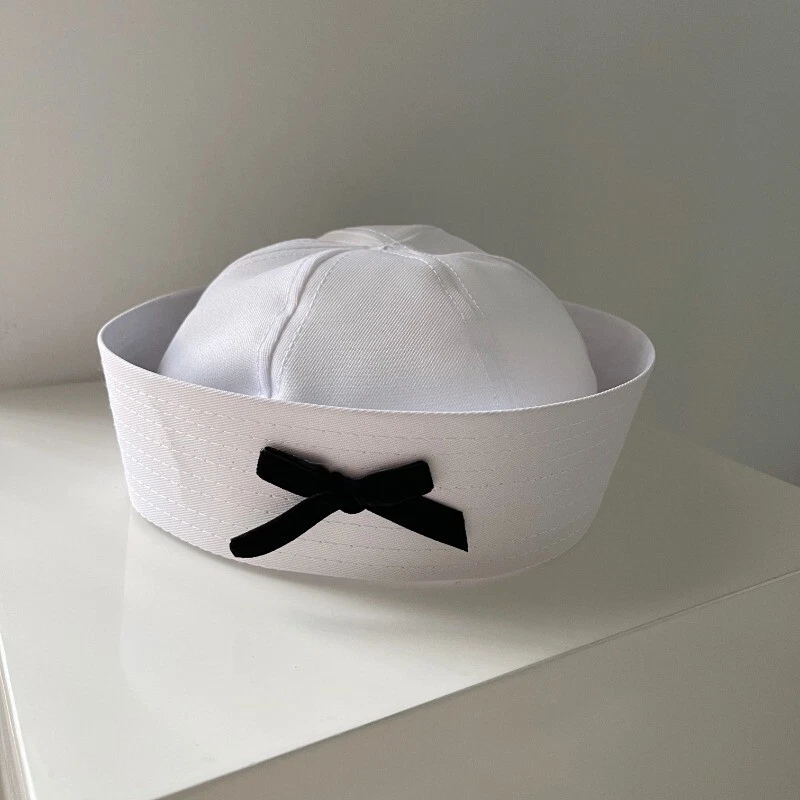 Chapeau De Capitaine Yacht Avec Visière – Bonnet Réglable Pour Déguisement, Cosplay, Fête Nautique