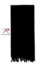 Solid Colour Lightweight Shemagh Desert Scarf - Black