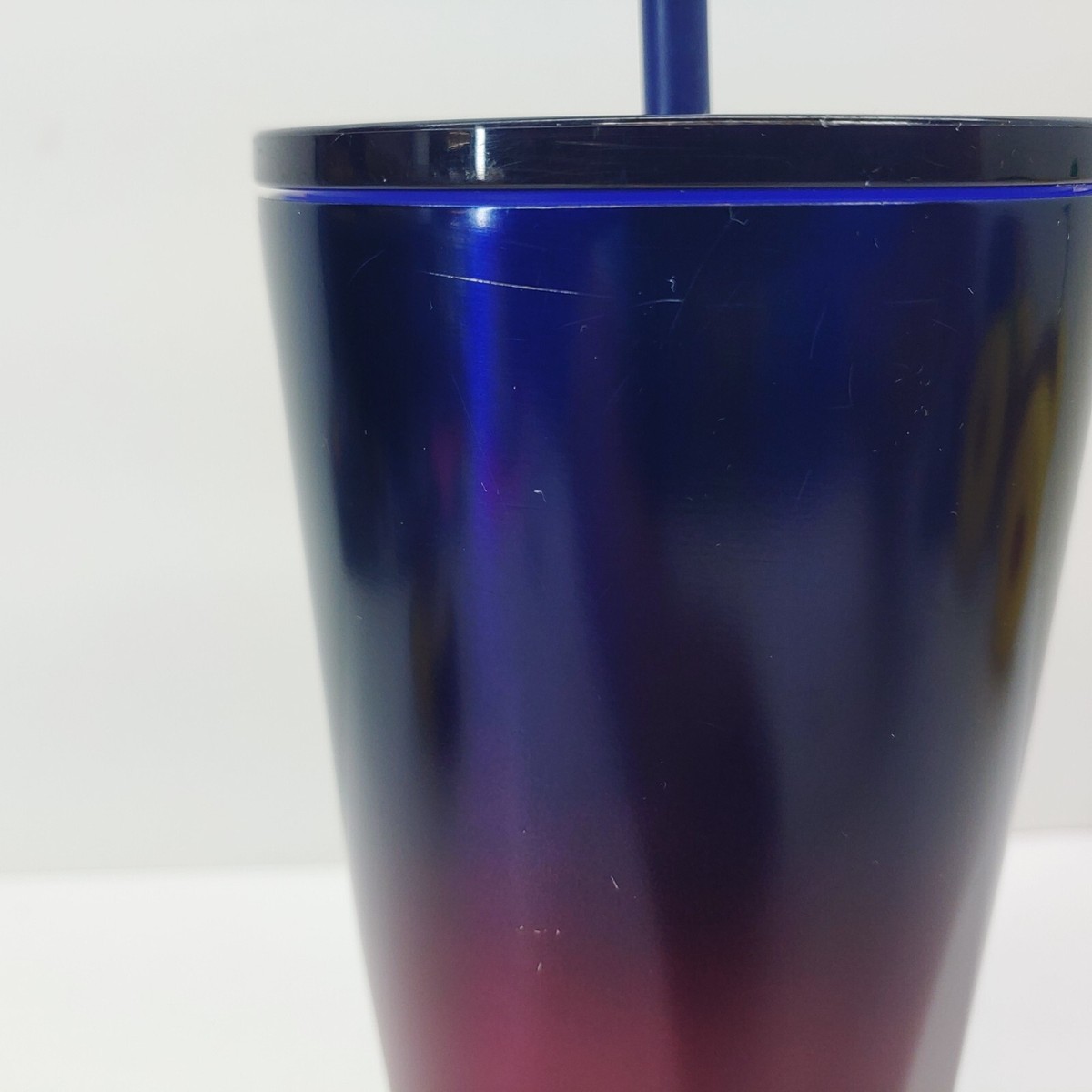 Starbucks 24 oz Orange Pink Blue Gradient Stainless Steel Tumbler