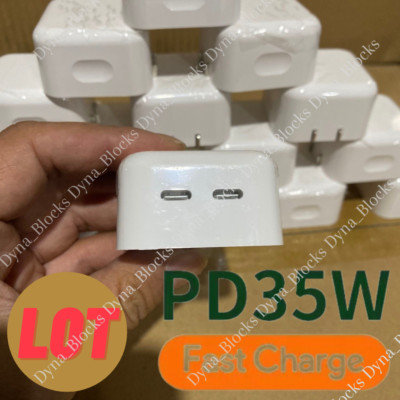 35W Dual USB-C Wall Adapter Fast Power Charger For Apple iPhone 14 15 8 iPad Lot