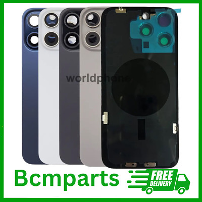 Für iPhone 15 Pro Ersatz Rückseite Back Glas Kamera Linse Halterungen Reparatur UK