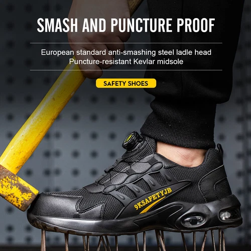 NEU Herren Sicherheitsschuhe Stahlkappe S3 Arbeitsschuhe Sportliche Schutzschuhe - Bild 12 von 16
