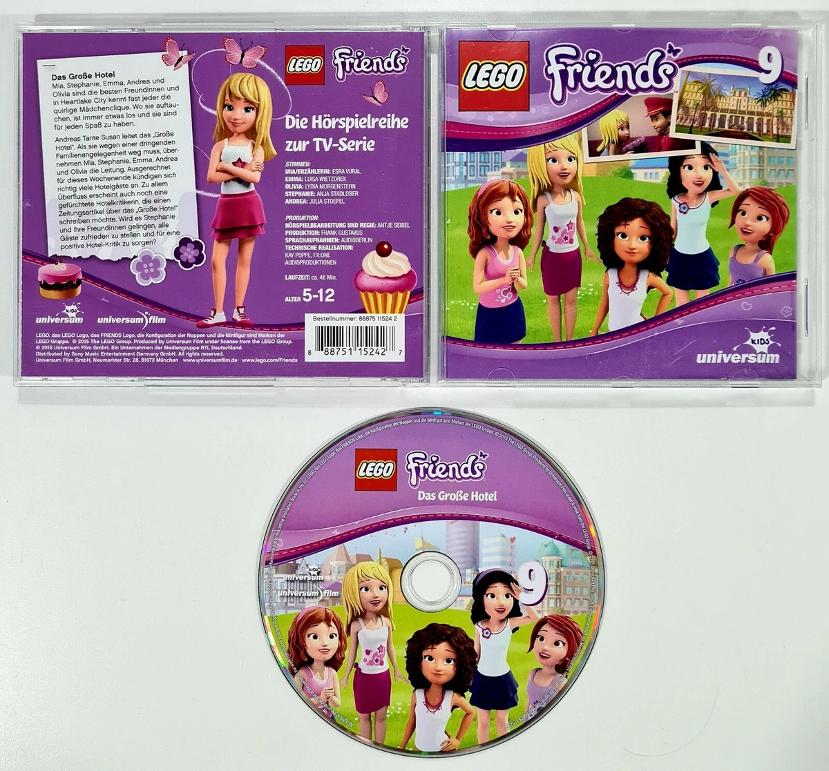 Radioplay CD TV Series lego Friends 9 - The Large Hotel German Mädchenclique