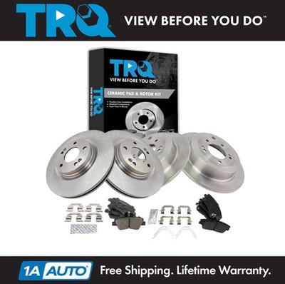 TRQ Front & Rear Premium Posi Ceramic Disc Brake Pads & Rotors Kit for Tucson