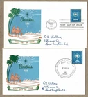 Australia 1963 ACCA Christmas FDC Cover x2 Shades of Green 2x Cds in Russell St