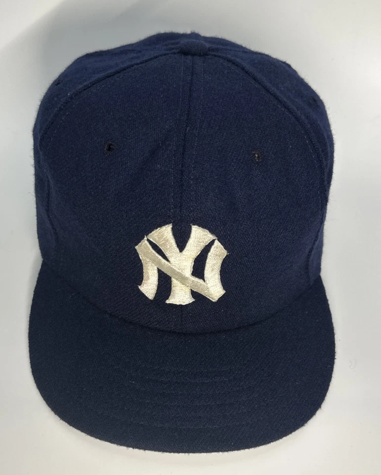 Sombrero de lana ajustado vintage años 70/80 New York Yankees RHC Roman Union Pro MLB pequeño Foto 2 de 4