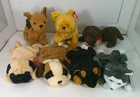 Vintage  Retired TY Beanie Babies With Tags  Lot Of 7 Dogs MWMT