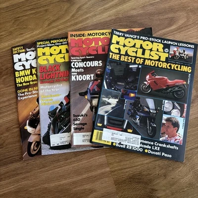 Cycle World Motorcycle Magazine 1986 Lot of 4 Issues Honda Suzuki Yamaha BMW Etc - Image 1 of 4