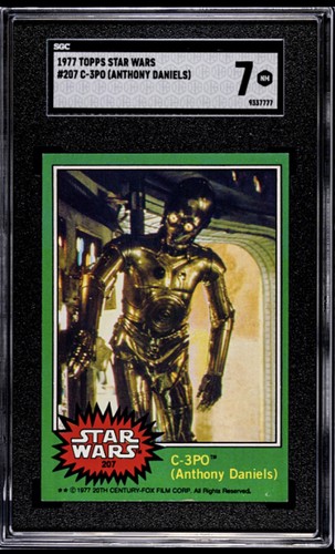 1977 Topps Star Wars #207 C-3PO (Anthony Daniels) — SGC 7
