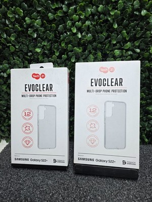 Tech21 Evo Check Flexible Gel Case for Samsung Galaxy S22+   Clear