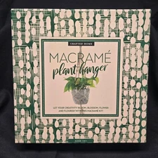 Macrame Plant Hanger Easy DIY Kit With Print Tutorial Craft Puzzle Gift