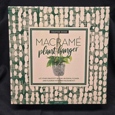 Macrame Plant Hanger Easy DIY Kit With Print Tutorial Craft Puzzle Gift