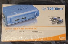 Trendnet kvm-207k: 2-Port USB KVM Switch Kit, New/Sealed.
