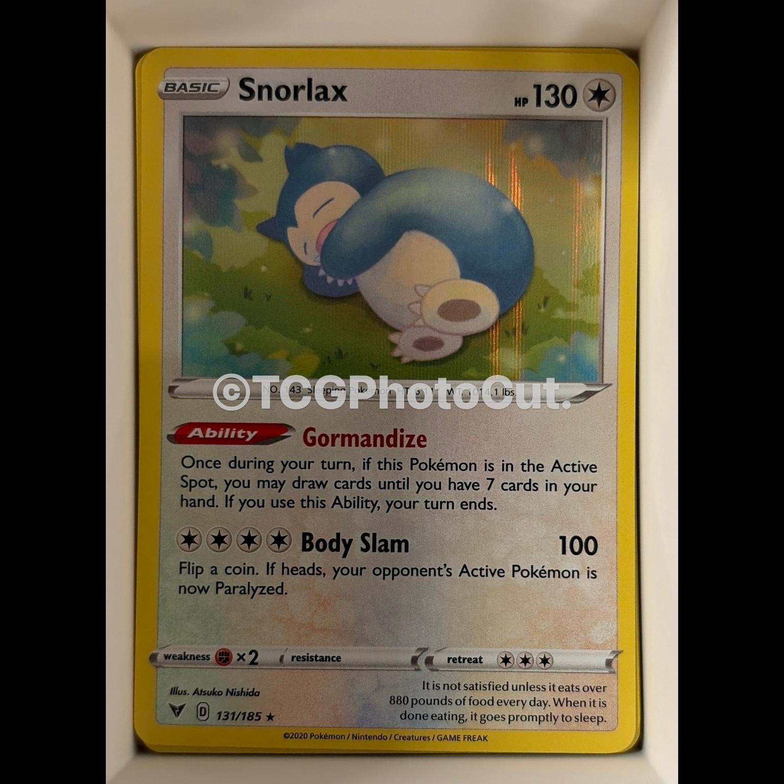 Vivid Voltage SNORLAX 131/185 Holo R Pokemon NM