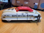 Very Cool Vintage 1950's  MARX tin litho wind up DRIVING SCHOOL CAR