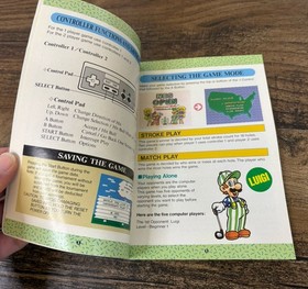 NES Nintendo Open Golf Tournament Authentic Instruction Manual Booklet Only