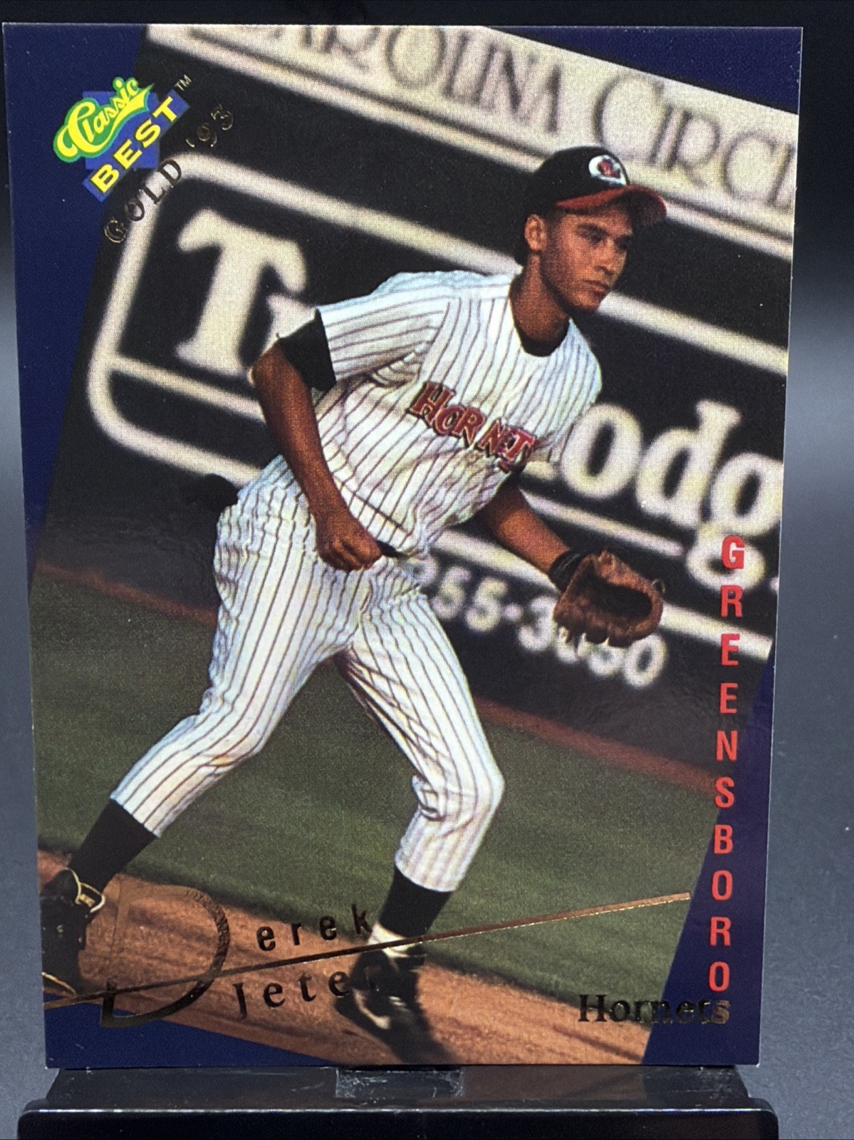 Derek Jeter Hornets GOLD Minor League Rookie 1993 Classic Best Card #115 RC