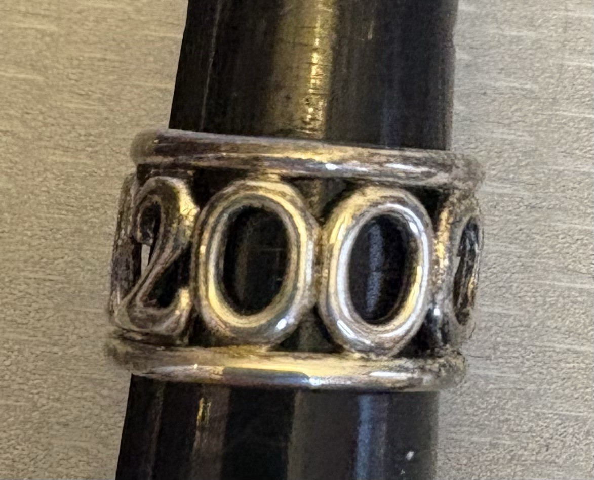 Sterling Silver Ring Openwork Cutout Heart Band 2… - image 13