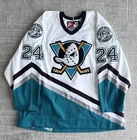 Anaheim Mighty Ducks NHL Game Worn Jersey Mark Janssens #24 w/COA & TICKET