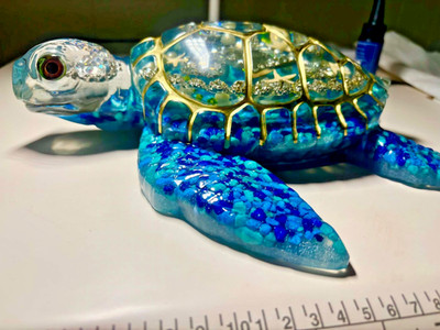 Extra Large Sea Turtle Resin - HandMade with Love!